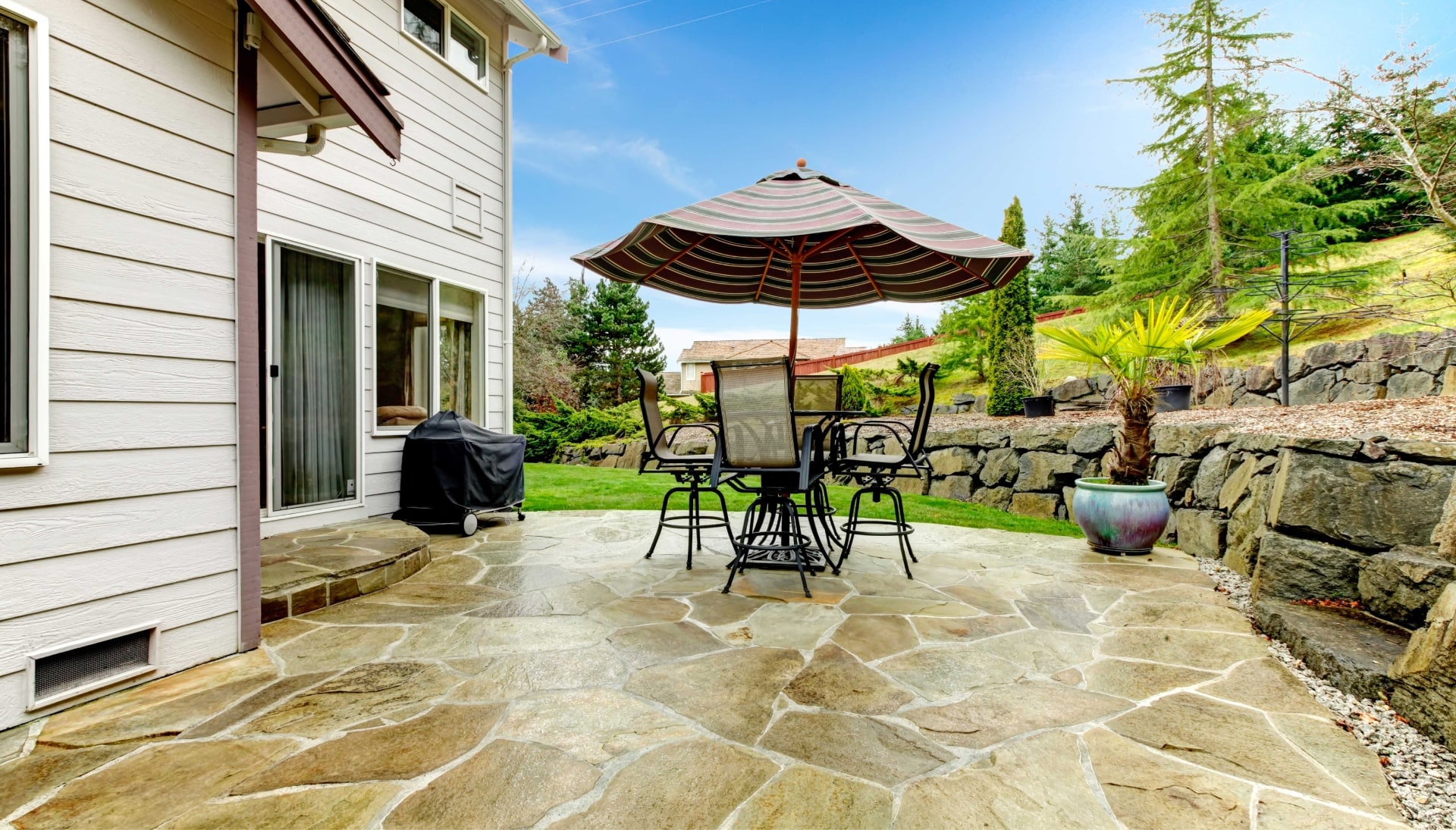 Beautifully Textured and Patterned Concrete Patios in Parker, Colorado area!